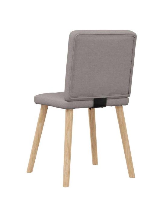 Jídelní židle 2 ks taupe textil
