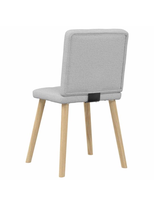Otočné jídelní židle 2 ks oblak šedá textil