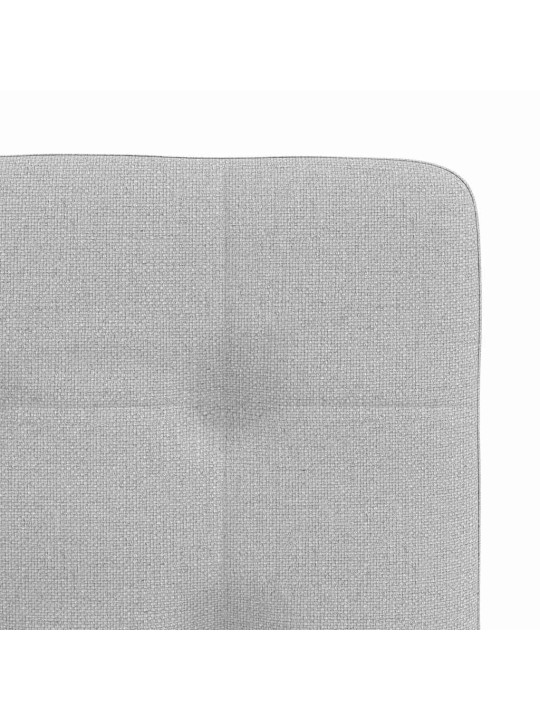 Otočné jídelní židle 2 ks oblak šedá textil