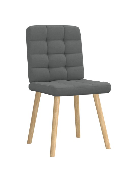 Jídelní židle 2 ks tmavě šedé textil