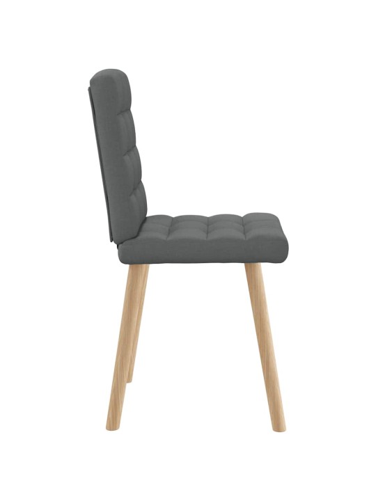 Jídelní židle 2 ks tmavě šedé textil