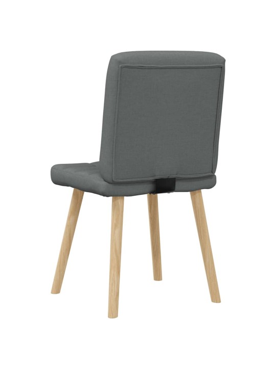 Jídelní židle 2 ks tmavě šedé textil