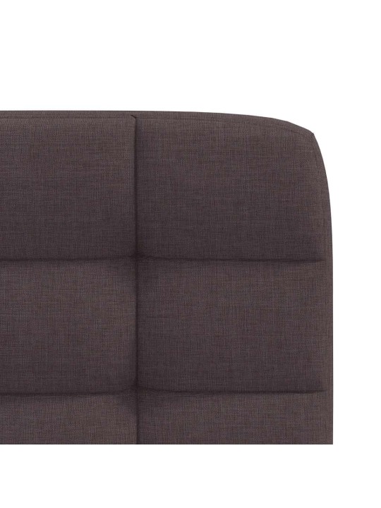Jídelní židle 2 ks tmavě hnědé textil