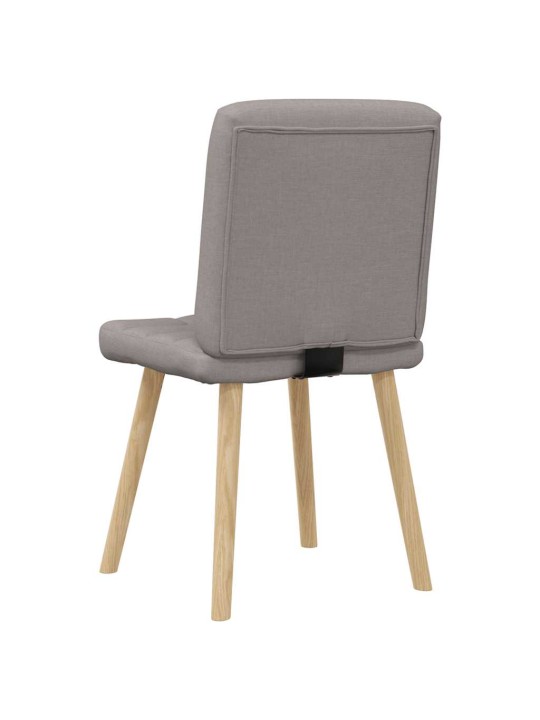Jídelní židle 2 ks taupe textil