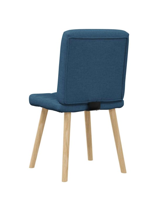 Jídelní židle 2 ks modré textil