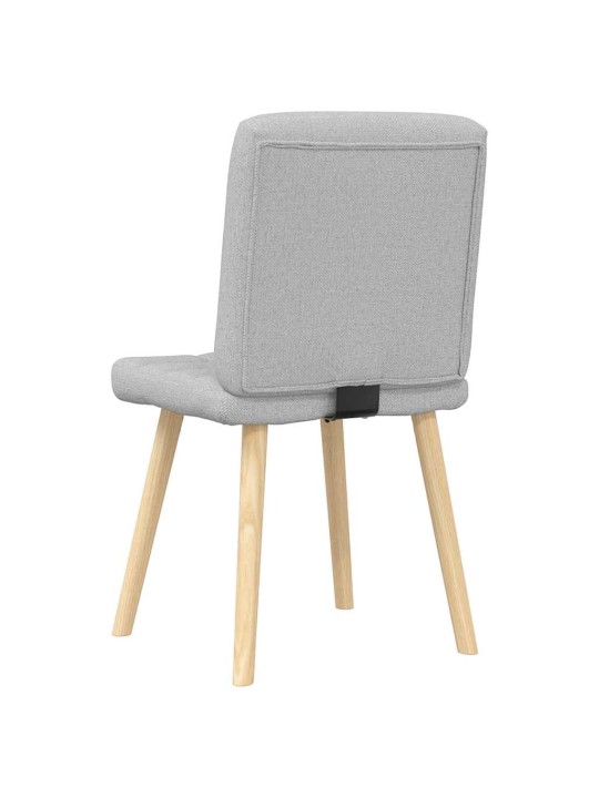 Otočné jídelní židle 2 ks oblak šedá textil
