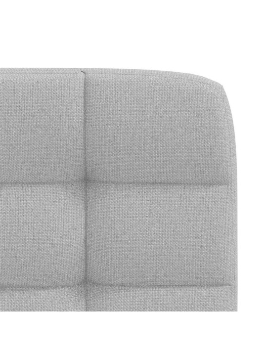 Otočné jídelní židle 2 ks oblak šedá textil