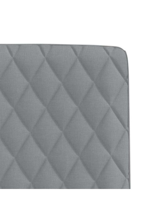 Jídelní židle 2 ks světle šedé textil