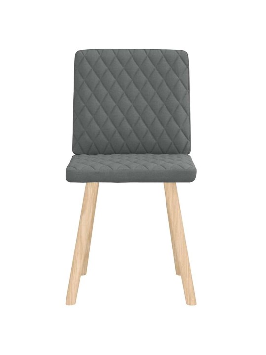 Jídelní židle 2 ks tmavě šedé textil
