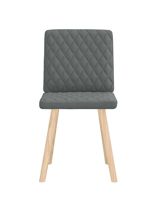 Jídelní židle 2 ks tmavě šedé textil