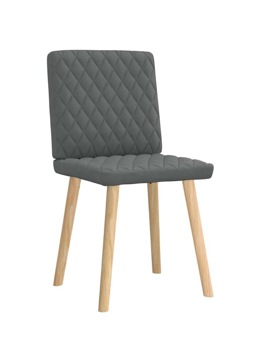 Jídelní židle 2 ks tmavě šedé textil