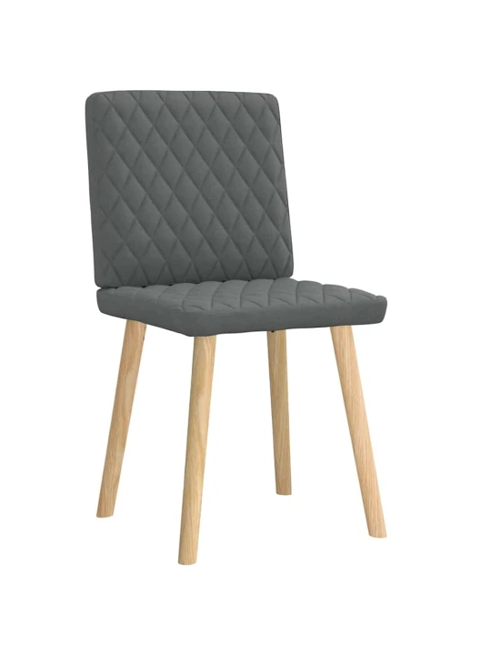 Jídelní židle 2 ks tmavě šedé textil