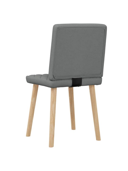 Jídelní židle 2 ks tmavě šedé textil