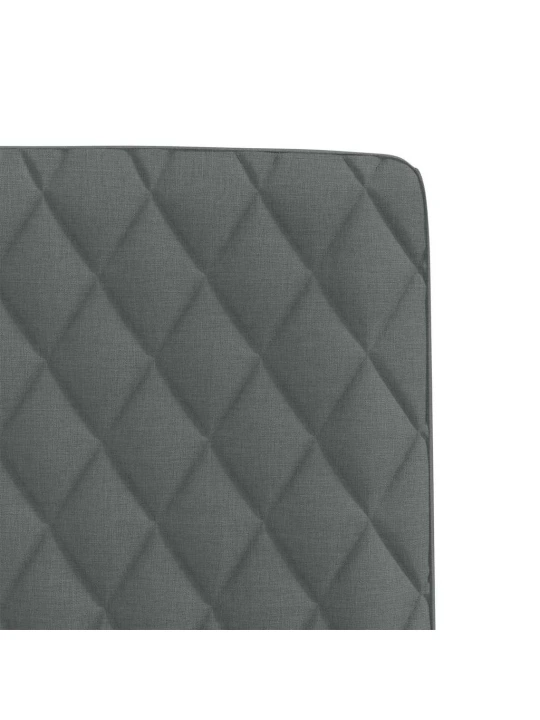 Jídelní židle 2 ks tmavě šedé textil