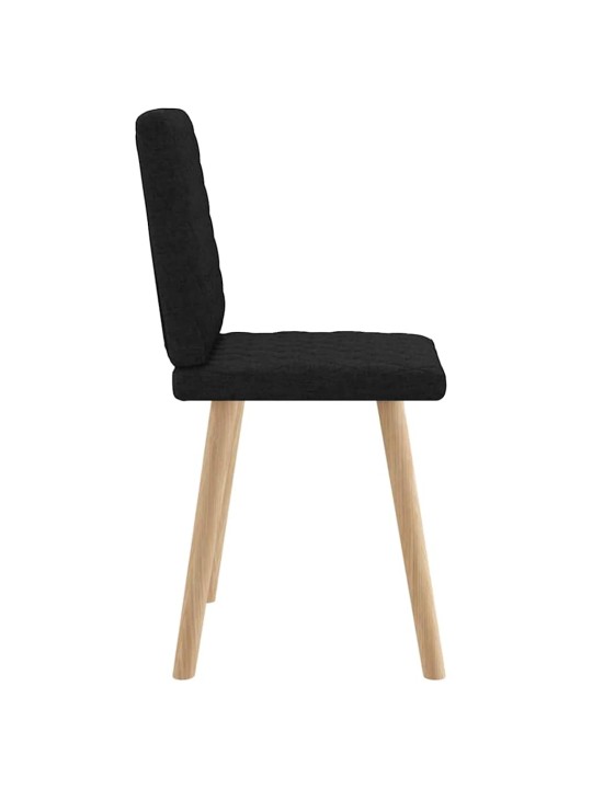 Jídelní židle 2 ks černé textil