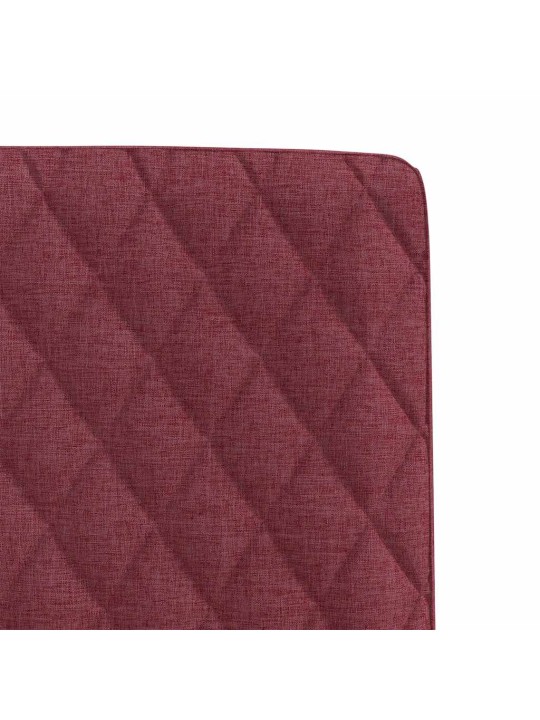 Jídelní židle 2 ks vínové textil