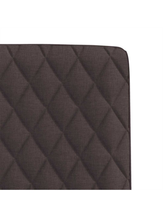 Jídelní židle 2 ks tmavě hnědé textil