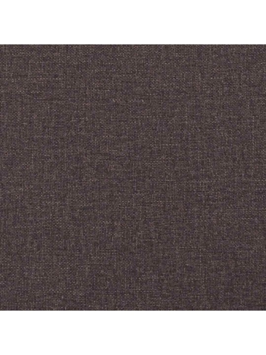 Jídelní židle 2 ks tmavě hnědé textil
