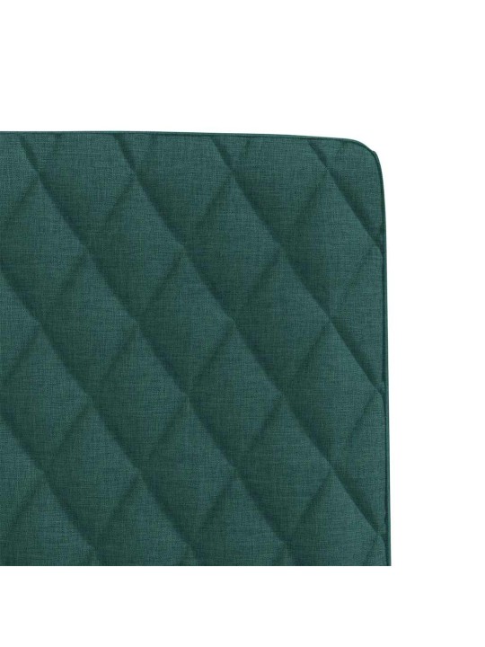 Jídelní židle 4 ks tmavě zelené textil