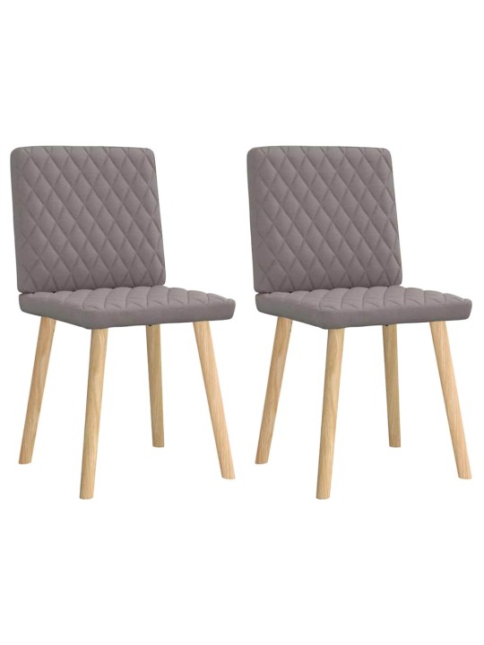 Jídelní židle 2 ks taupe textil