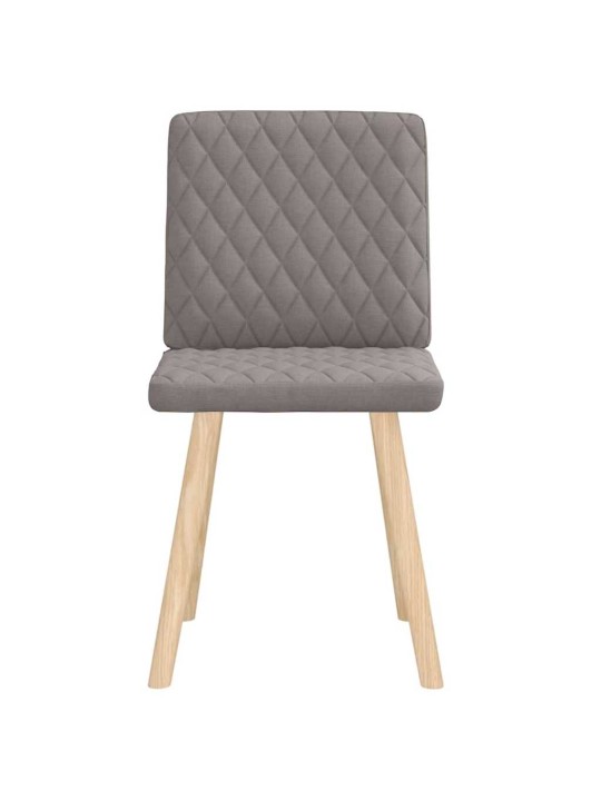 Jídelní židle 2 ks taupe textil