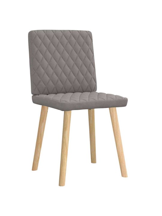 Jídelní židle 2 ks taupe textil