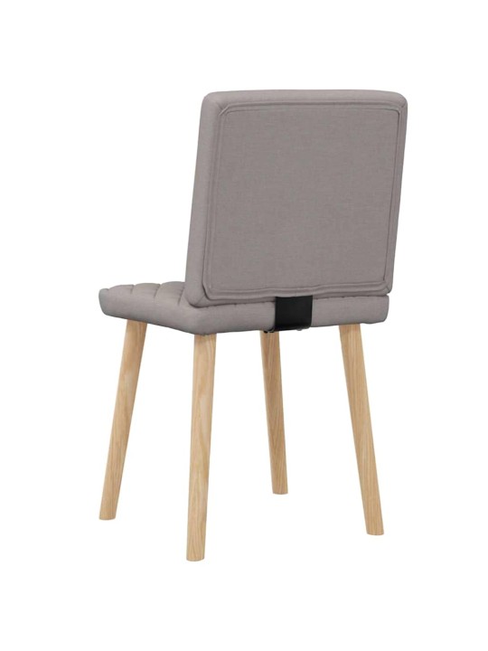 Jídelní židle 2 ks taupe textil