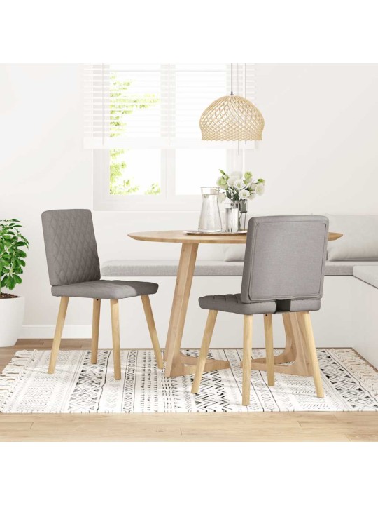 Jídelní židle 2 ks taupe textil