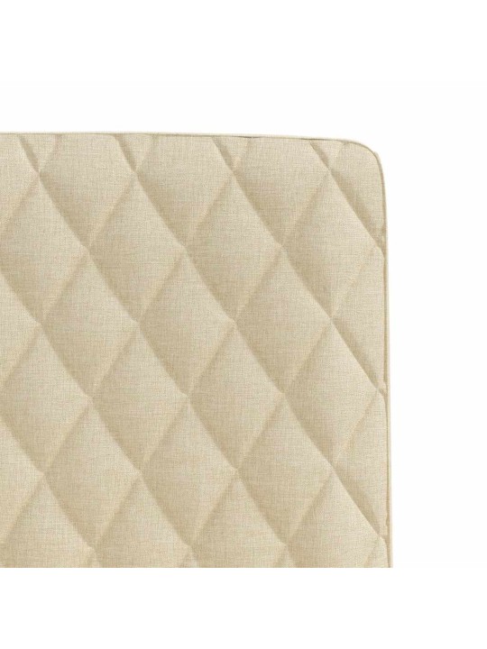 Jídelní židle 2 ks krémové textil