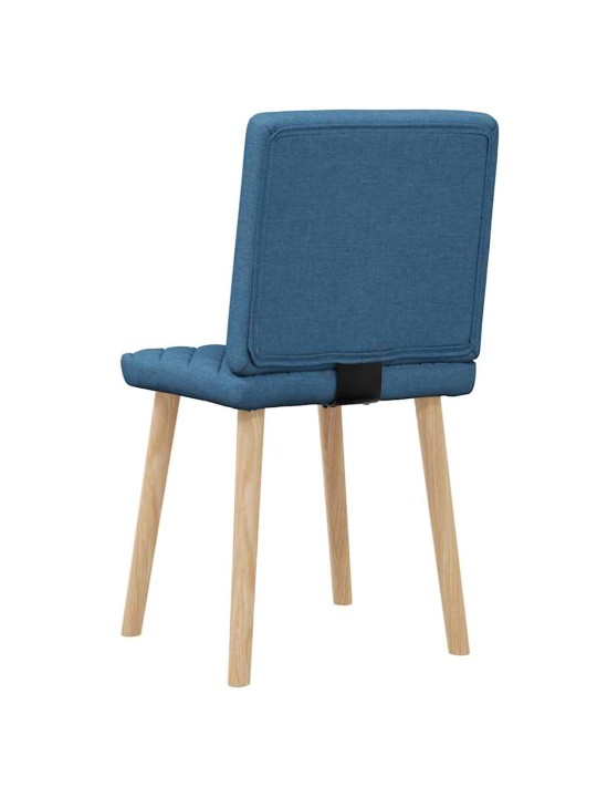 Jídelní židle 2 ks modré textil