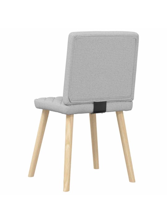 Otočné jídelní židle 2 ks oblak šedá textil