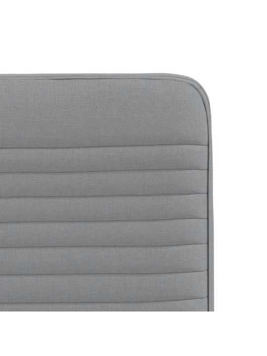 Jídelní židle 2 ks světle šedé textil