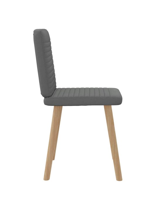 Jídelní židle 2 ks tmavě šedé textil