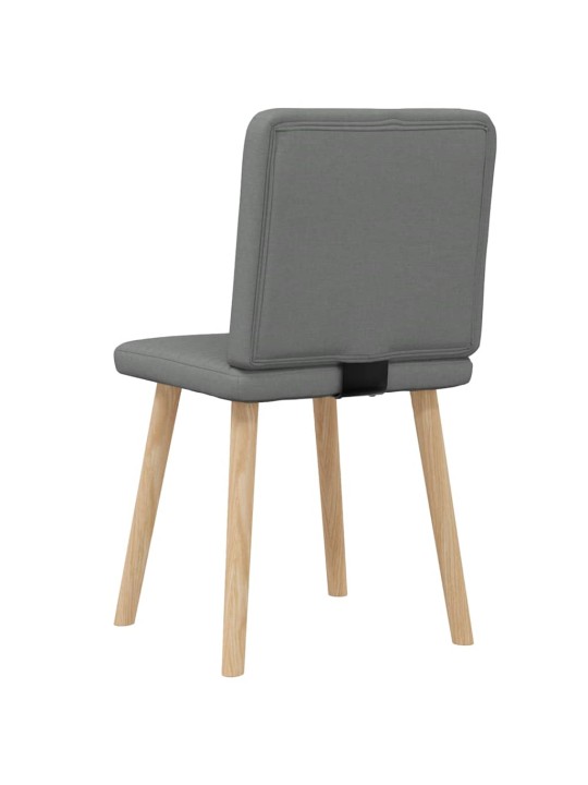 Jídelní židle 2 ks tmavě šedé textil