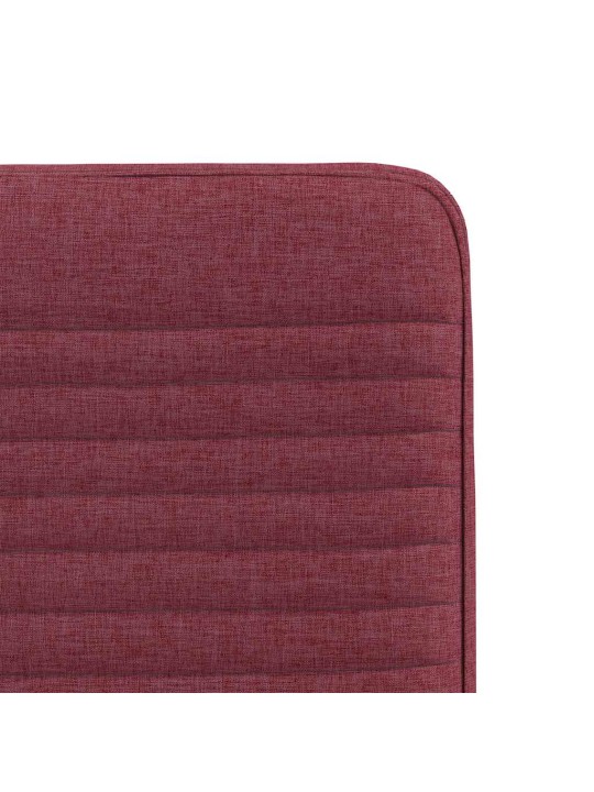 Jídelní židle 2 ks vínové textil