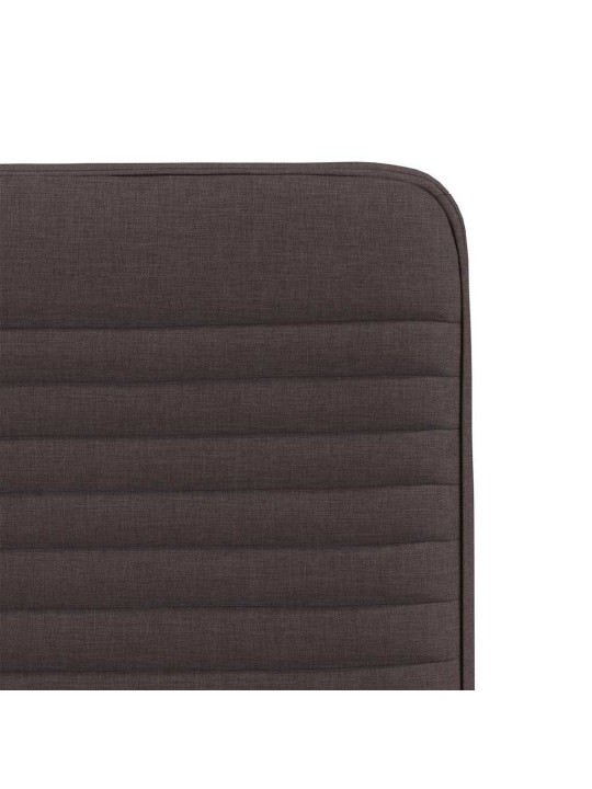 Jídelní židle 2 ks tmavě hnědé textil