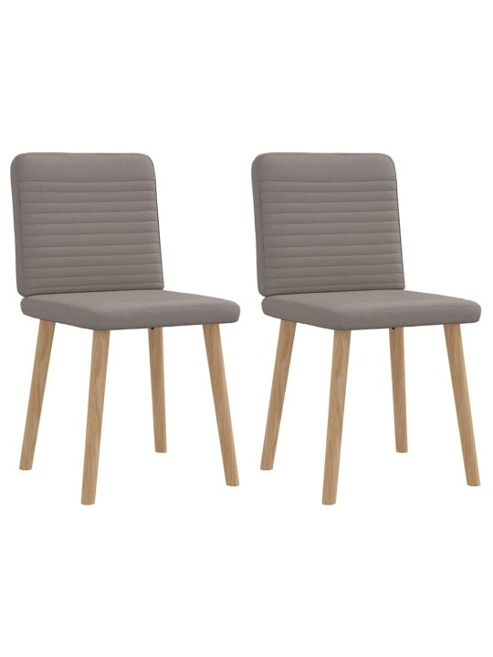 Jídelní židle 2 ks taupe textil