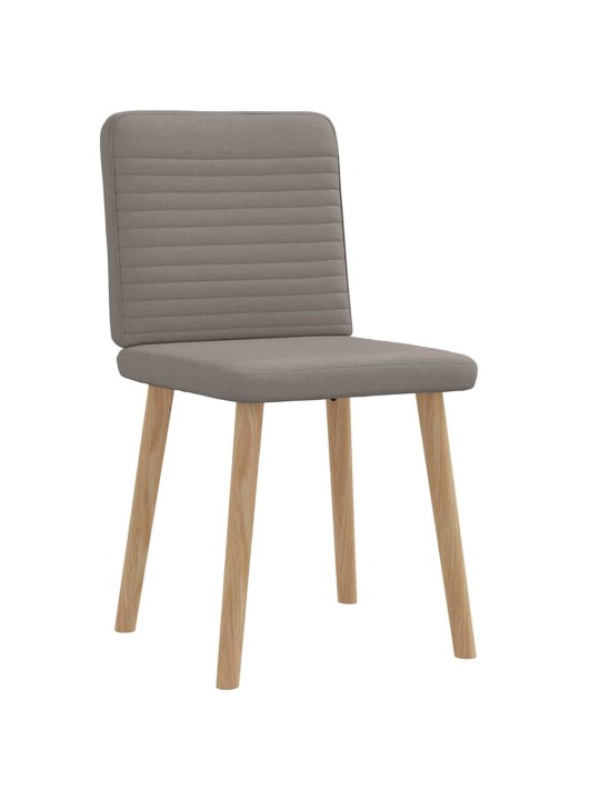 Jídelní židle 2 ks taupe textil