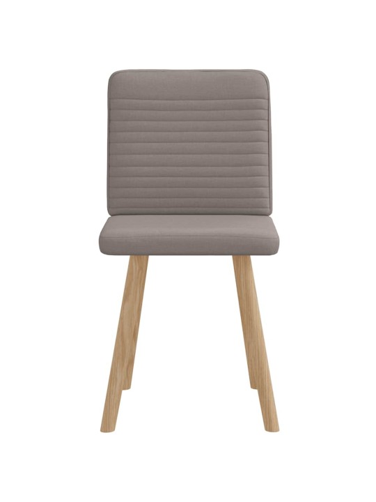 Jídelní židle 2 ks taupe textil