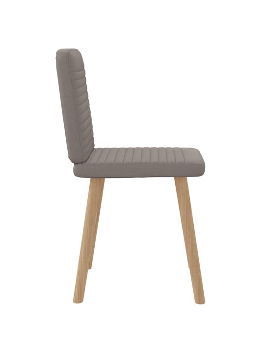Jídelní židle 2 ks taupe textil