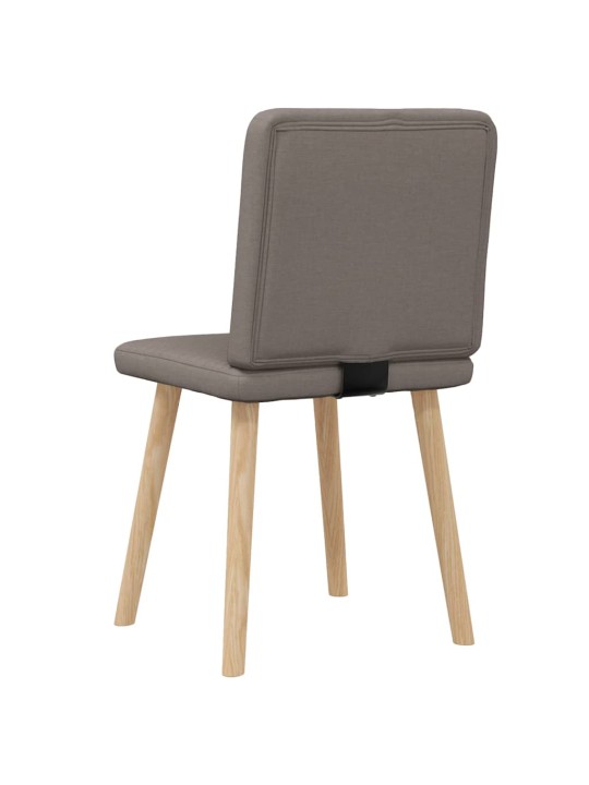 Jídelní židle 2 ks taupe textil