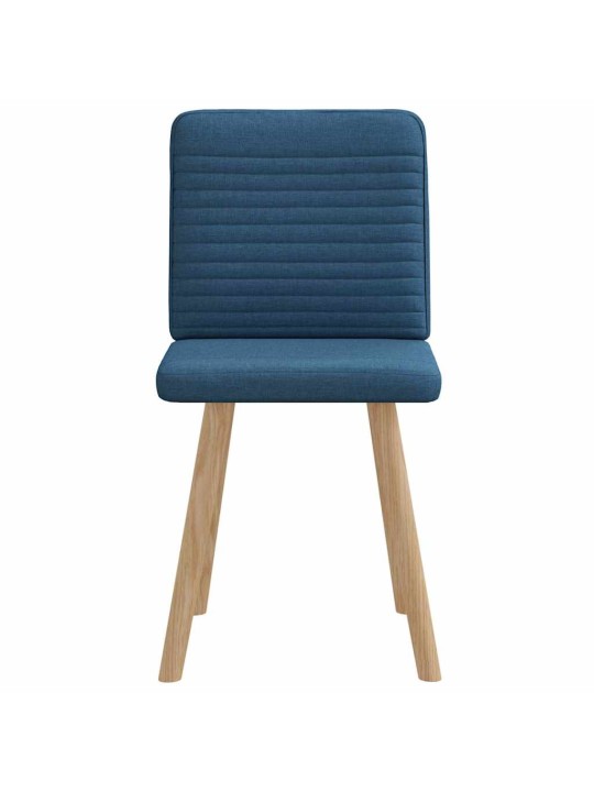 Jídelní židle 2 ks modré textil