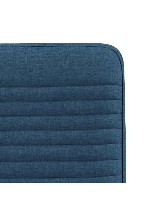 Jídelní židle 2 ks modré textil
