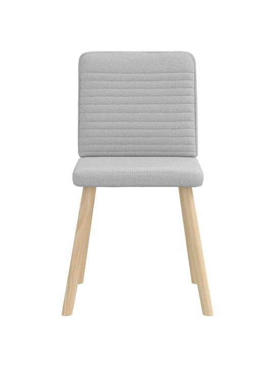 Otočné jídelní židle 2 ks oblak šedá textil