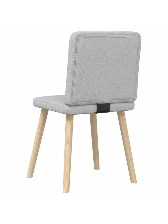 Otočné jídelní židle 2 ks oblak šedá textil