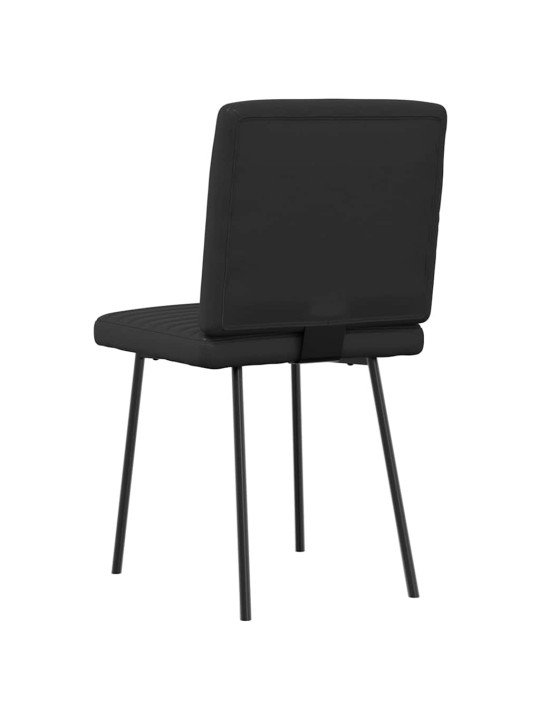 Jídelní židle 2 ks černé umělá kůže