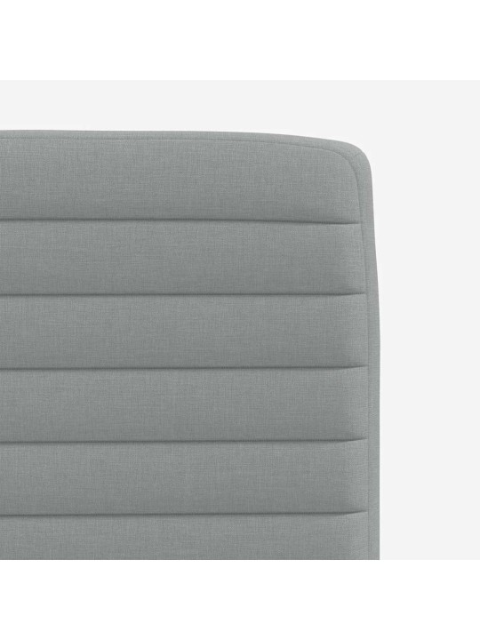 Jídelní židle 2 ks světle šedé textil
