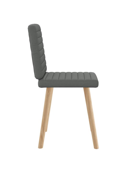 Jídelní židle 2 ks tmavě šedé textil