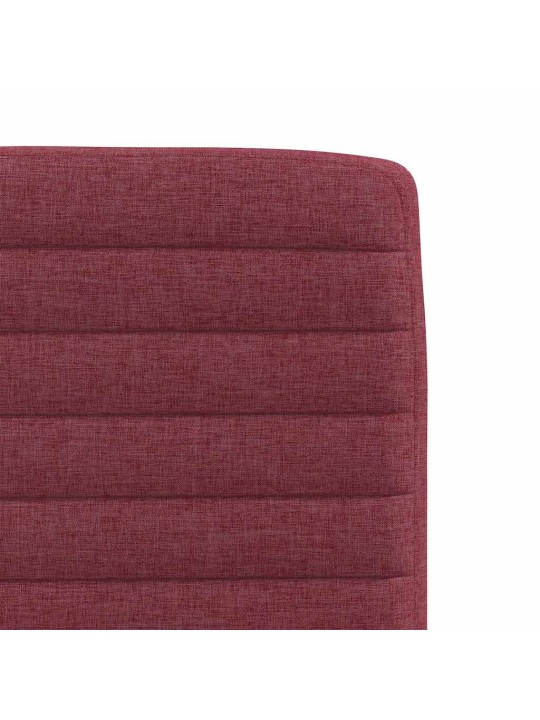 Jídelní židle 2 ks vínové textil