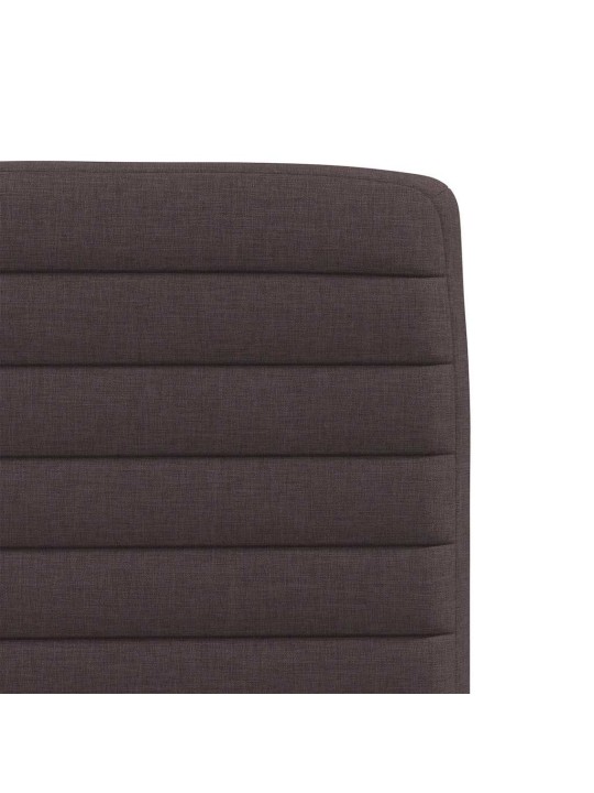 Jídelní židle 2 ks tmavě hnědé textil
